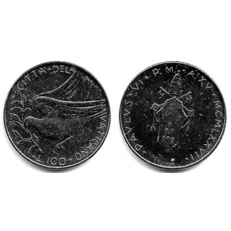 (122) Ciudad del Vaticano. 1977. 100 Lira (SC)