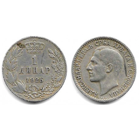 (5) Yugoslavia. 1925. 1 Dinar (MBC-)