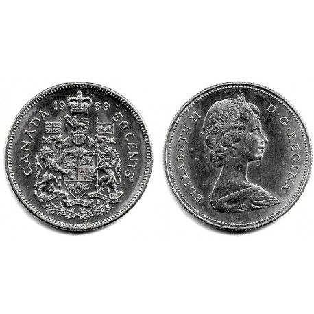 (75.1) Canadá. 1969. 50 Cents (EBC+)