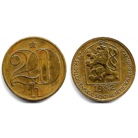 (74) Checoslovaquia. 1982. 20 Haleru (MBC+)