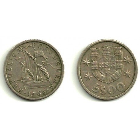 (591) Portugal. 1965. 5 Escudos (MBC)