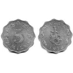 (7) Malta. 1972. 5 Mils (SC)