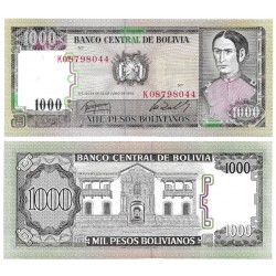 (167a) Bolivia. 1982. 1000 Pesos (SC)
