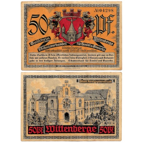 Wittenberge (Brandeburgo). 1921. 50 Pfennig (EBC+)