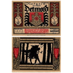 Detmold (Renania del Norte). 1920. 50 Pfennig (EBC-)