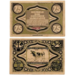 Langelohe. 1922. 75 Pfennig (EBC)