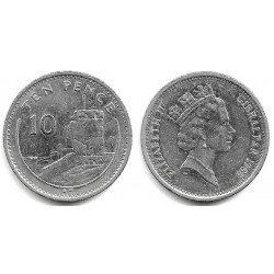 (23.1) Gibraltar. 1988. 10 Pence (MBC-)