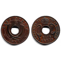 (25.2) África Oriental. 1942. 5 Cents (MBC-)
