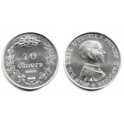 (38) Andorra. 1986. 10 Diners (SC) (Plata)