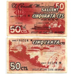 Sallent. 1937. 50 Céntimos (MBC)