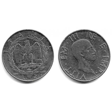 (78a) Italia. 1939. 2 Lira (EBC+)