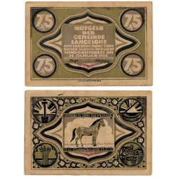 Langelohe. 1922. 75 Pfennig (EBC)
