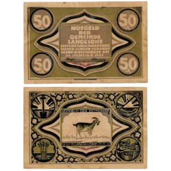 Langelohe. 1922. 50 Pfennig (EBC)