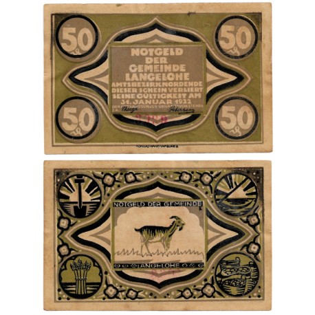 Langelohe. 1922. 50 Pfennig (EBC)