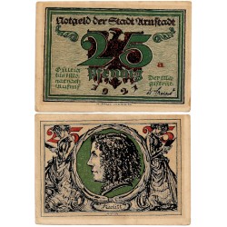 Arnstadt (Turingia). 1921. 25 Pfennig (EBC)