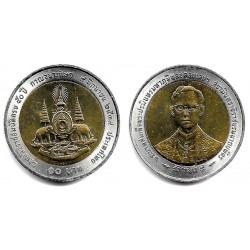 (Y328.1) Tailandia. 1996(2539). 10 Baht (SC)