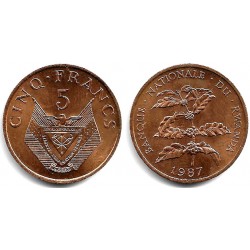 (13) Ruanda. 1987. 5 Francs (EBC+)