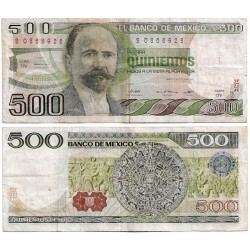 (75a) Estados Unidos de América. 1981. 500 Pesos (BC+/MBC-)