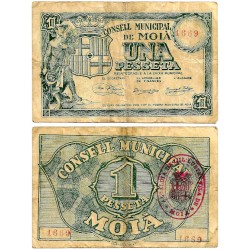 Moià. 1937. 1 Peseta (MBC-)