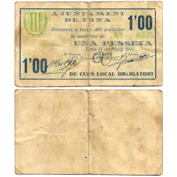 Tona. 1937. 1 Peseta (BC+/BC)