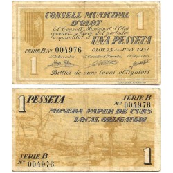 Olot. 1937. 1 Peseta (MBC)
