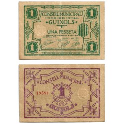 Guixols. 1937. 1 Peseta (MBC)