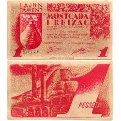 Montcada i Reixac. 1937. 1 Peseta (EBC+)