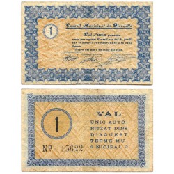 Gironella. 1937. 1 Peseta (MBC)