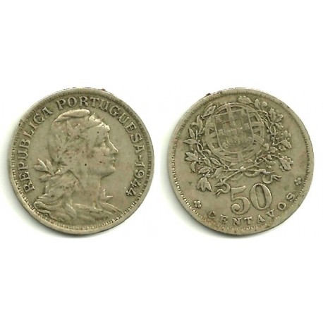 (577) Portugal. 1944. 50 Centavos (BC)