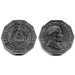(256) Filipinas. 1992. 2 Piso (EBC)