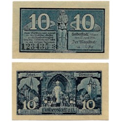Halberstadt (Sajonia-Anhalt). 1921. 10 Pfennig (EBC+)
