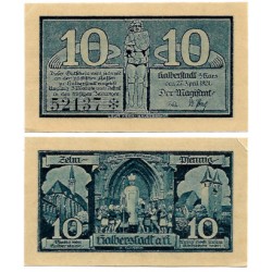 Halberstadt (Sajonia-Anhalt). 1921. 10 Pfennig (EBC+)