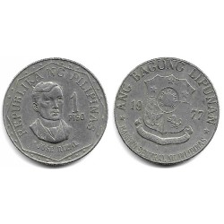 (209.2) Filipinas. 1977. 1 Piso (MBC)