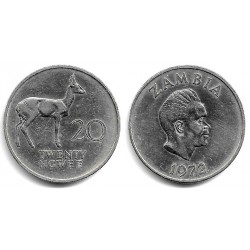(13) Zambia. 1972. 20 Ngwee (MBC)