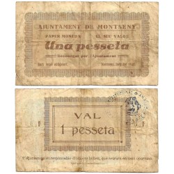 Montseny. 1937. 1 Peseta (BC)