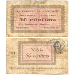 Montseny. 1937. 50 Céntimos (BC)