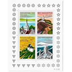 Suiza. 1987. Hoja Conmemorativa (Nuevo) Turismo