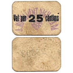 Igualada. 1937. 25 Céntimos (MBC)