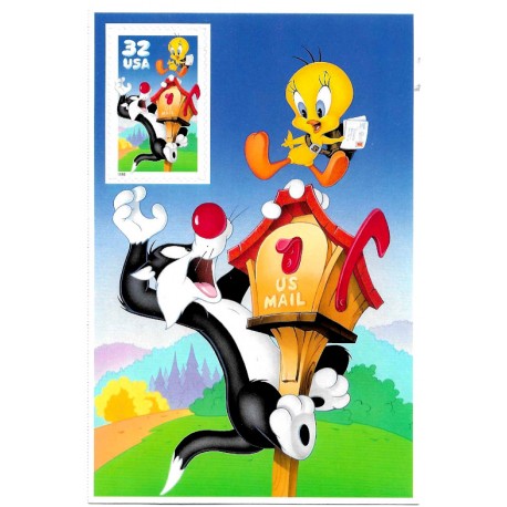 Estados Unidos de América. 1998. Hoja Conmemorativa (Nuevo) Looney Toones
