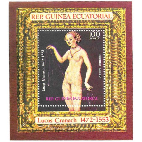Guinea Ecuatorial. Sin Fecha. Hoja Conmemorativa (Nuevo) Lucas Cranach