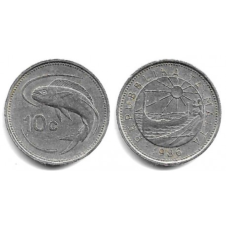 (76) Malta. 1986. 10 Cents (MBC)