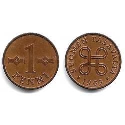 (44) Finlandia. 1963. 1 Penny (MBC)