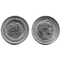 (227) Colombia. 1968. 20 Centavos (MBC)