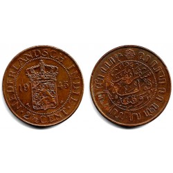 (316) Indias Holandesas. 1945. 2½ Cents (MBC+)