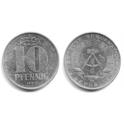 (10) Alemania Democrática. 1983(A). 10 Pfennig (EBC-)