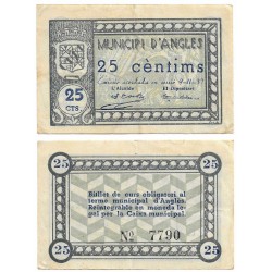 Anglès. 1937. 25 Céntimos (MBC/MBC-)