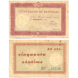 Banyoles. 1937. 50 Céntimos (MBC)