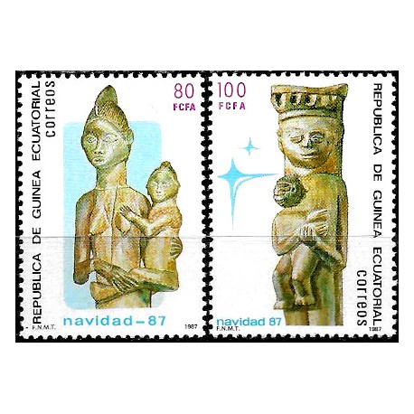 Guinea Ecuatorial. 1987. Serie Completa (Nuevo) Navidad