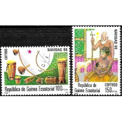 Guinea Ecuatorial. 1986. Serie Completa (Nuevo) Navidad