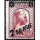 (791) 1938. 2,50 Pesetas sobre 25 Céntimos (Nuevo) IX Cent. Monasterio de Montserrat